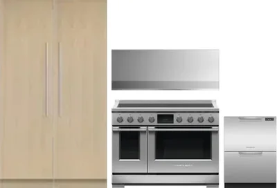 5 Piece Package Includes Refrigerator, Freezer, Range, Hood And Dishwasher